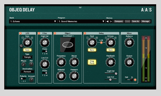 Applied Acoustics Systems Objeq Delay